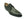 Burnished Calfskin Lace-Up Oxford Olive