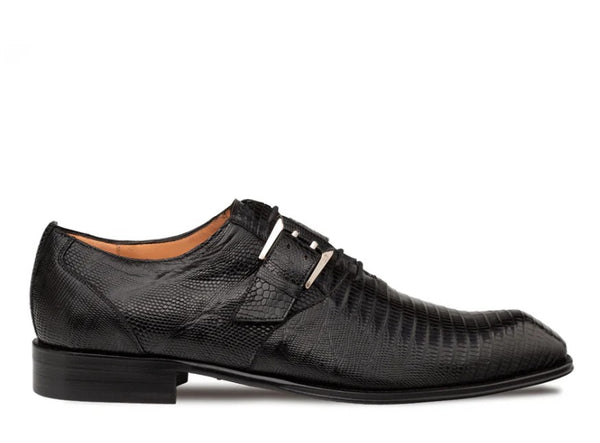 "Omero" Lizard Monk/Oxford Black