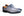 Burnished Calfskin Lace-Up Oxford Grey