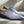 Burnished Calfskin Lace-Up Oxford Grey