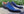 Burnished Calfskin Lace-Up Oxford Navy