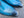 Burnished Calfskin Lace-Up Oxford Ocean Blue
