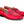 Patent Leather & Suede Slip-On Loafer Red