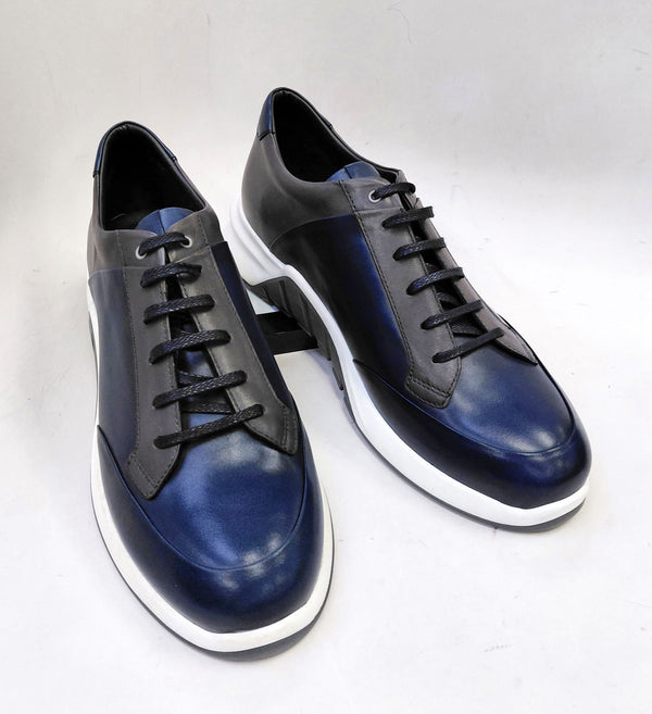 Corrente Calfskin Sport Shoe Blue/Grey