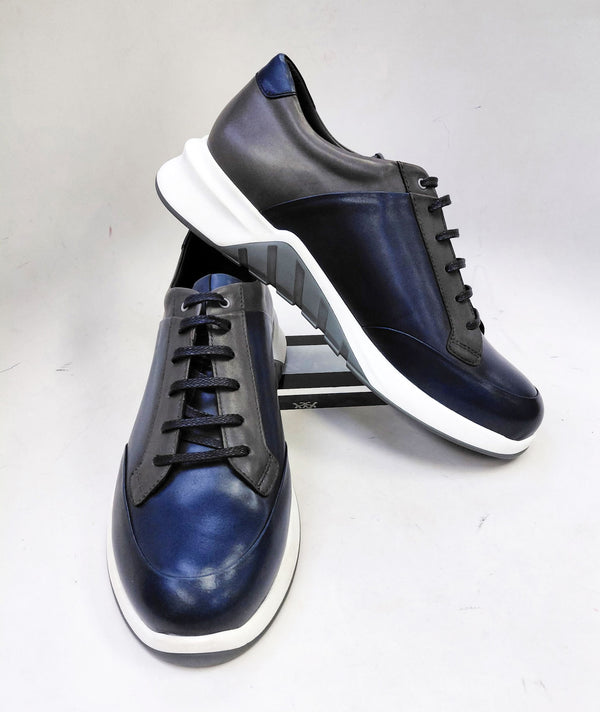 Corrente Calfskin Sport Shoe Blue/Grey