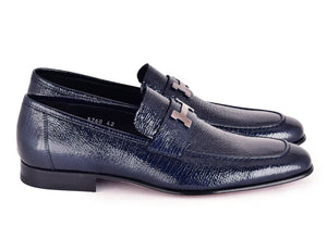 Corrente Vita Calfskin Loafer Navy