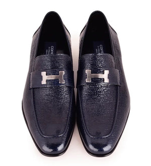 Corrente Vita Calfskin Loafer Navy