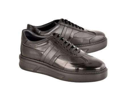 Corrente Calfskin Fashion Sneaker - Black