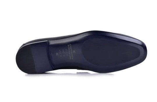 Corrente Grain Leather Penny Loafer - Black