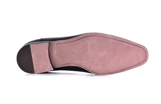 Corrente Leather Cap Toe Oxford - Black