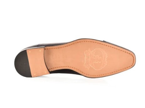Corrente Patent Leather Cap Toe Oxford - Navy