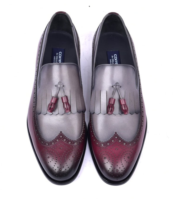 Style: 7397-Burgundy/Grey
