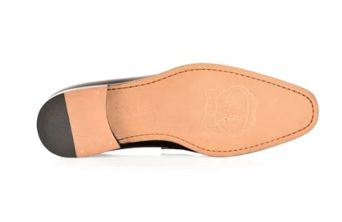 Corrente Lux Leather Penny Loafer - Black