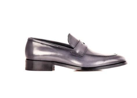 Corrente Lux Leather Penny Loafer - Grey