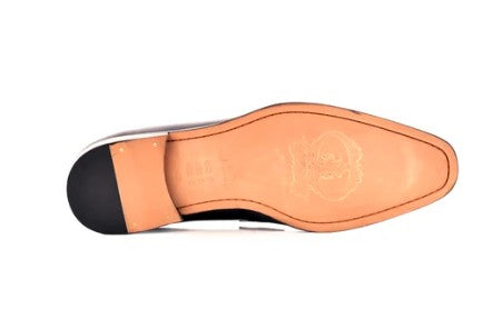 Corrente Lux Leather Penny Loafer - Grey