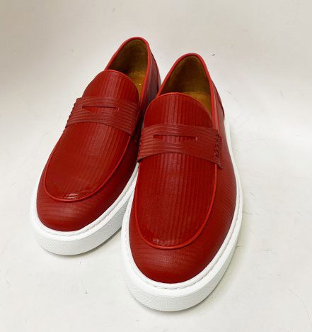 Style: C Collection Leather Belt Red