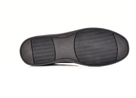 Corrente Lux Leather Wingtip Fashion Sneaker - Black