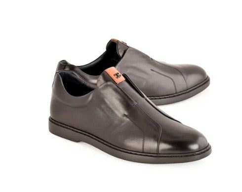 Corrente Dress Casual Slip On - Black