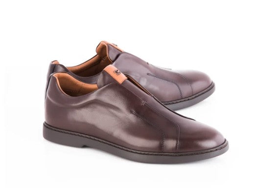 Corrente Dress Casual Slip On - Brown