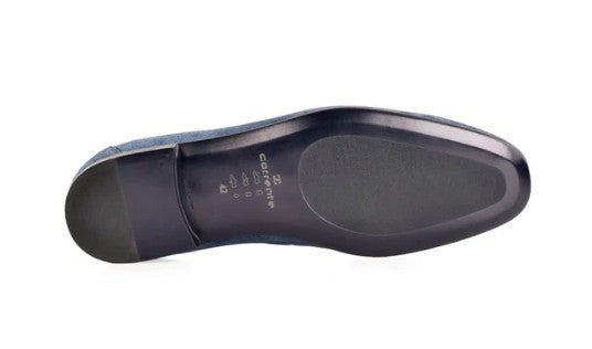 Corrente Denim Leather Loafer - Blue