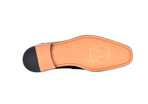 Corrente Lux Leather Tassel Loafer - Black