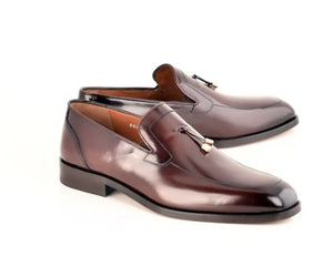Corrente Lux Leather Tassel Loafer - Dark/Brown