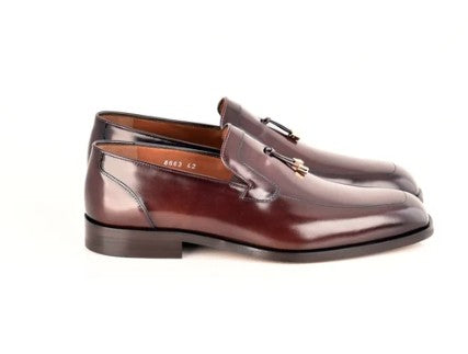 Corrente Lux Leather Tassel Loafer - Dark/Brown