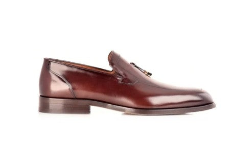 Corrente Lux Leather Tassel Loafer - Dark/Brown