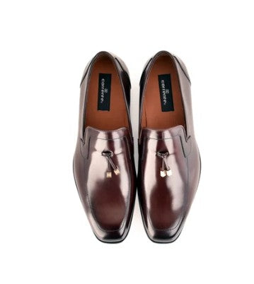Corrente Lux Leather Tassel Loafer - Dark/Brown
