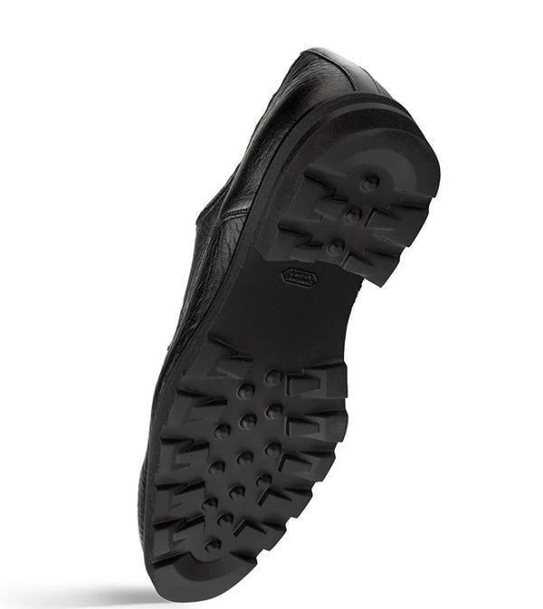 Mezlan Aspen Pebbled Leather Derby - Black