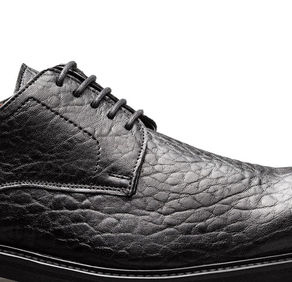 Mezlan Aspen Pebbled Leather Derby - Black