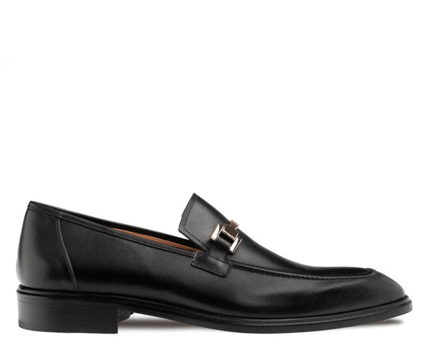 Mezlan Barsotti Patina Calf Loafer - Black
