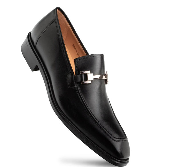 Mezlan Barsotti Patina Calf Loafer - Black