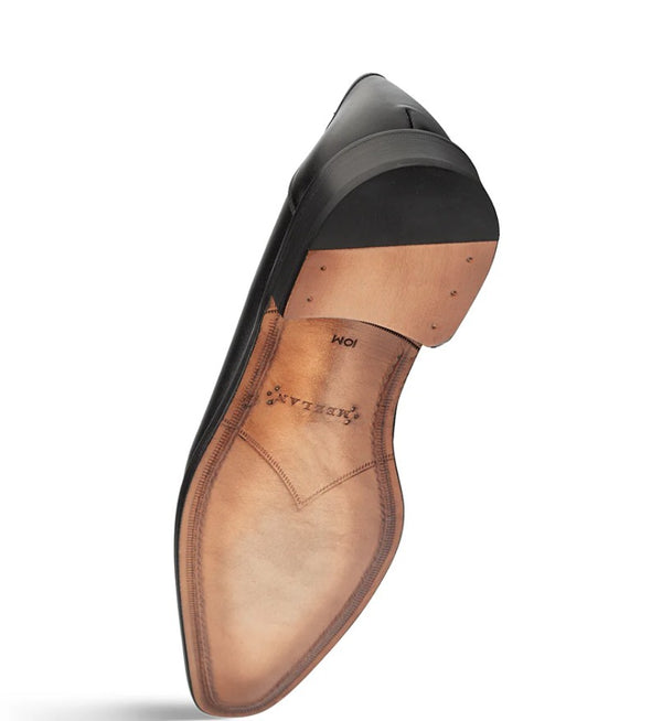 Mezlan Barsotti Patina Calf Loafer - Black