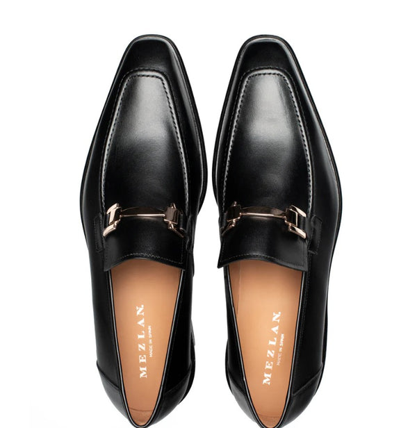 Mezlan Barsotti Patina Calf Loafer - Black