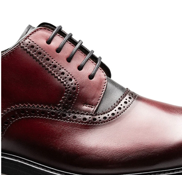Mezlan Birch Two Tone Lug Sole Derby - Burgundy