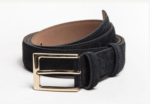 Style: C Collection Suede Belt Black