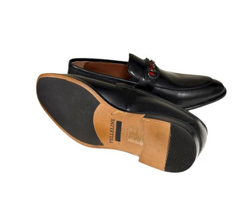 Pelle Borris Buckle Loafer Black