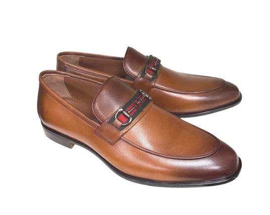Pelle Borris Buckle Loafer Tan