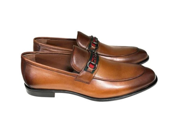 Pelle Borris Buckle Loafer Tan