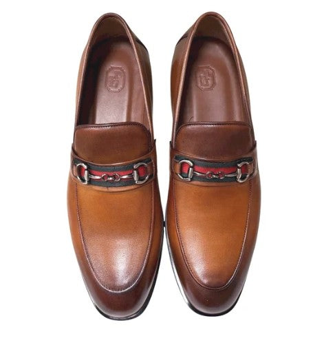Pelle Borris Buckle Loafer Tan