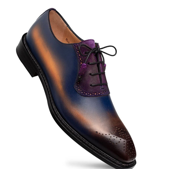 Mezlan Bretton Multi-Tone Oxford - Purple/Multi