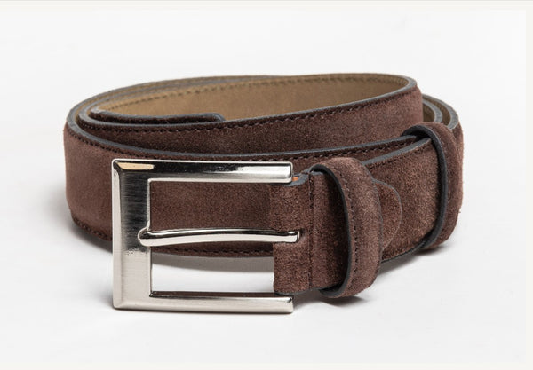 Style: C Collection Suede Belt Brown