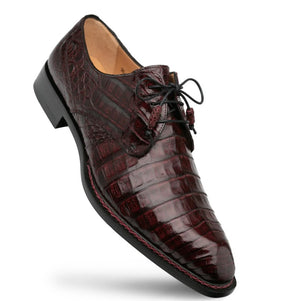 "Cratos" Crocodile Derby Burgundy