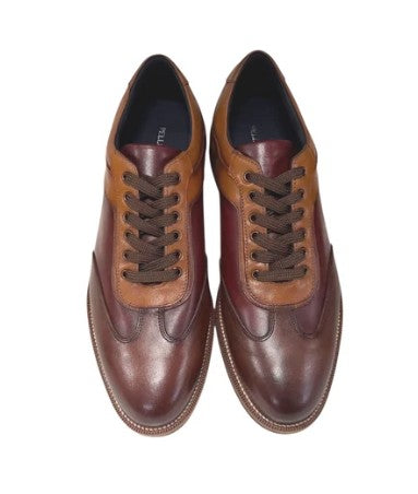 Pelle Dakota Two-Tone Sneaker - Brown