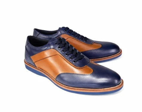 Pelle Dakota Two-Tone Sneaker - Navy