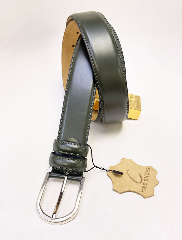 Style: C Collection Green Leather Belt