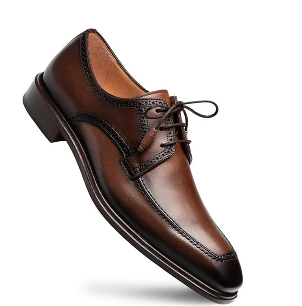 Mezlan Hatley Patina Calf Derby - Brown