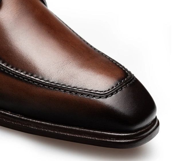 Mezlan Hatley Patina Calf Derby - Brown