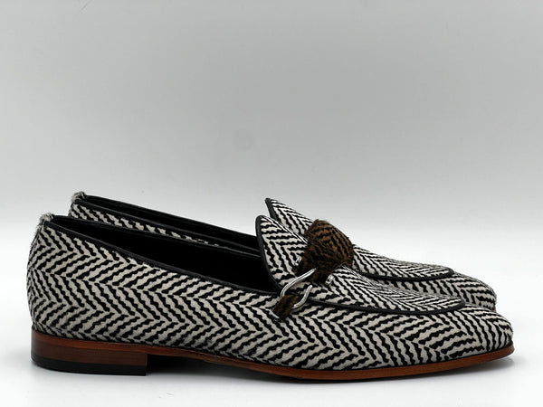 Style: Herringbone-Black/Beige